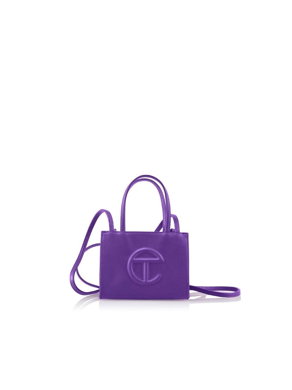 Telfar Purple Mini Tote Crossbody Bag